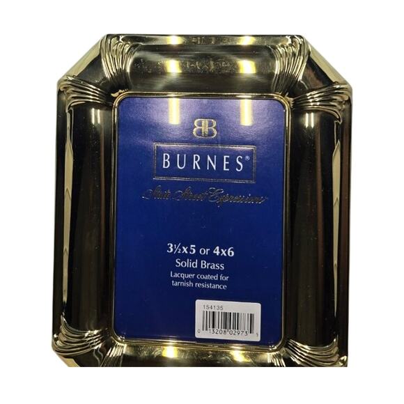 Burns of Boston Other - NWT Burnes of Boston 3½x5 Solid Brass Picture Frame
